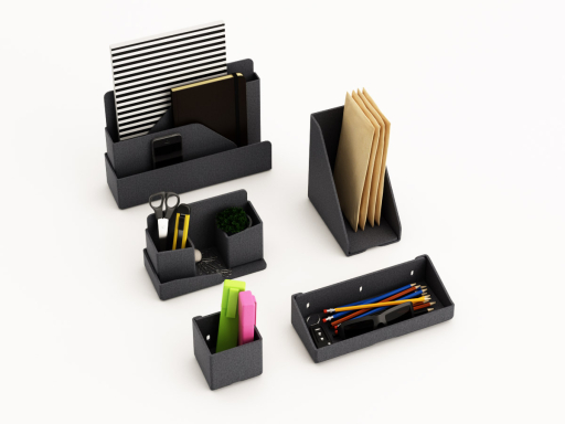 Ensemble d'accessoires de bureau en PET