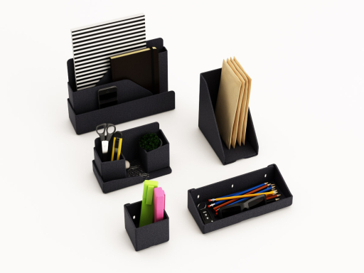 Ensemble d'accessoires de bureau en PET