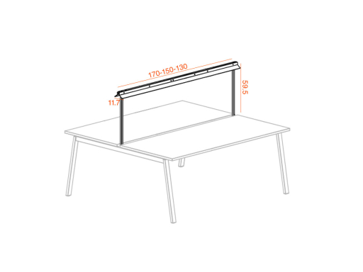 Luminaire LED pour bench ARKEN / ARKEN X-Wood, fabriqué en Europe