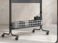 Deskissimo - Panier en PET pour panneau avec roulettes SHARE
