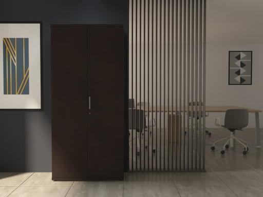 Armoire haute portes battantes L90xH197 en mélaminé