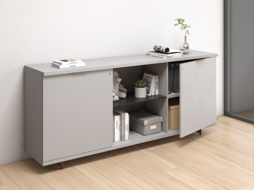 Armoire professionnelle portes battantes RUNNER avec niche ouverte