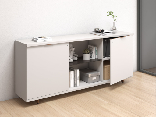 Armoire professionnelle portes battantes RUNNER avec niche ouverte