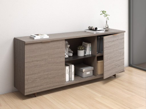 Armoire professionnelle portes battantes RUNNER avec niche ouverte