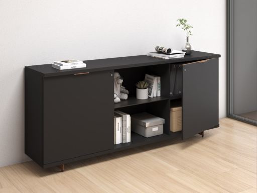 Armoire professionnelle portes battantes RUNNER avec niche ouverte