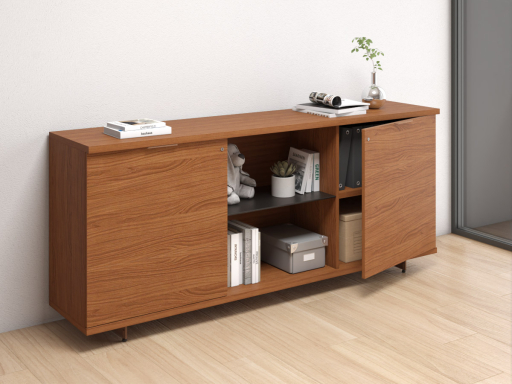 Armoire professionnelle portes battantes RUNNER avec niche ouverte