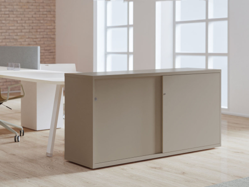 Armoire basse portes coulissantes REMUS H82, fabriqué en Italie