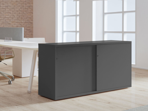 Armoire basse portes coulissantes REMUS H82, fabriqué en Italie