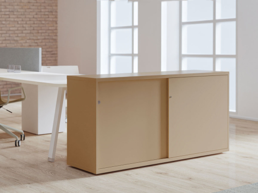 Armoire basse portes coulissantes REMUS H82, fabriqué en Italie