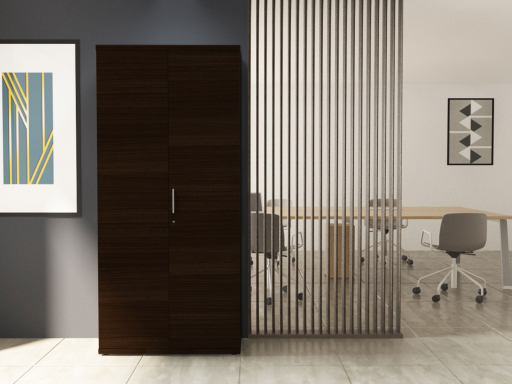 Armoire haute portes battantes L90xH197 en mélaminé