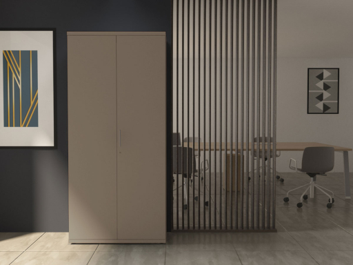 Armoire haute portes battantes L90xH197 en mélaminé