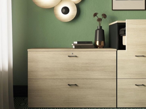 Armoire pour dossiers suspendus ALLY H81 bicolore, fabriqué en espagne