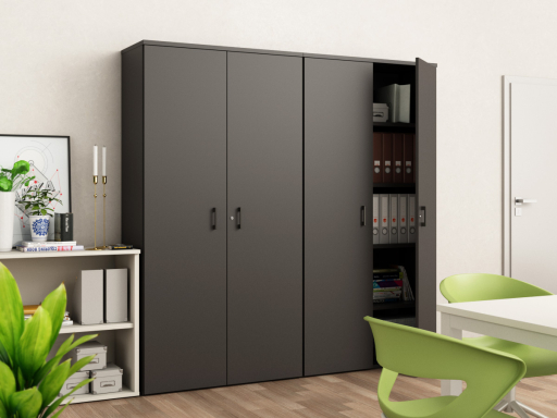 Armoire haute portes battantes H196 cm pas chère