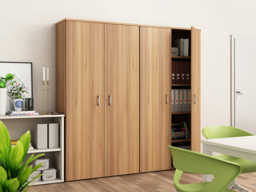 Armoire haute portes battantes H196 cm pas chère
