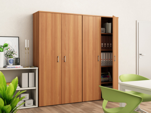 Armoire haute portes battantes H196 cm pas chère