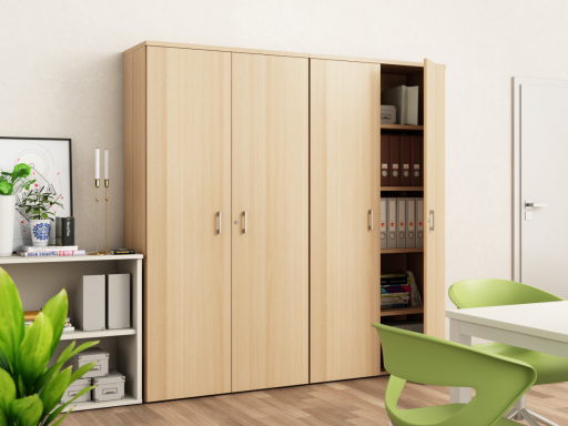 Armoire haute portes battantes H196 cm pas chère