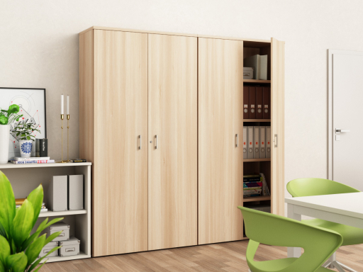 Armoire haute portes battantes H196 cm pas chère
