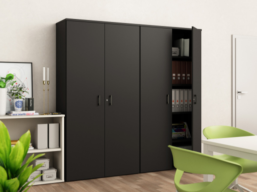 Armoire haute portes battantes H196 cm pas chère