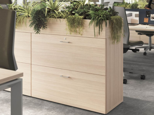 Armoire basse pour dossiers suspendus avec bac pas chère, fabrication européene