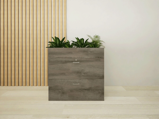Armoire basse pour dossiers suspendus avec bac pas chère, fabrication européene