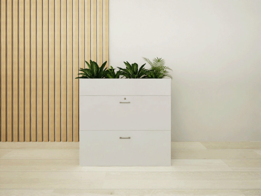 Armoire basse pour dossiers suspendus avec bac pas chère, fabrication européene