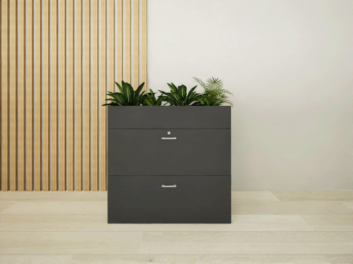 Armoire basse pour dossiers suspendus avec bac pas chère, fabrication européene