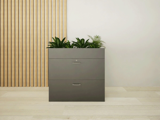 Armoire basse pour dossiers suspendus avec bac pas chère, fabrication européene