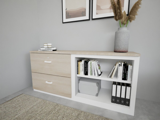 Armoire métallique L160xH72.5, pour dossiers suspendus