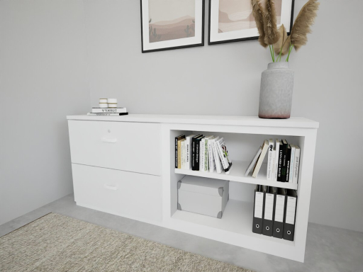 Armoire métallique L160xH72.5, pour dossiers suspendus