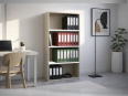 Deskissimo - Armoire mi-haute ouverte bicolore ILIA L80 H159