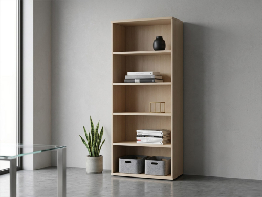 Armoire haute ouverte unie ILIA H196, fabriqué en espagne