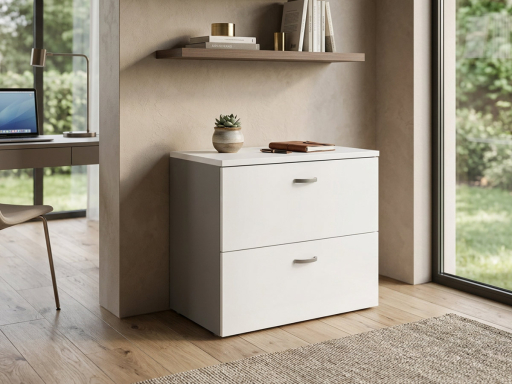 Armoire basse bicolore pour Dossiers suspendus