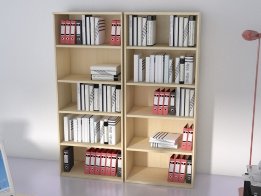 Armoire haute ouverte unie ILIA H196, fabriqué en espagne