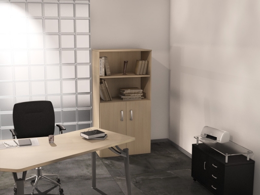 Armoire mi-haute mixte unie CASTA L80xH159