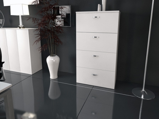 Armoire mi-haute unie pour dossiers suspendus ALLY H159, fabriqué en espagne