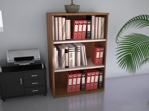 Armoire basse ouverte bicolore ILIA L80 H82,5 + H121, fabriqué en espagne