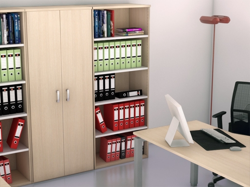 Armoire haute ouverte bicolore ILIA H196 , fabriqué en Espagne