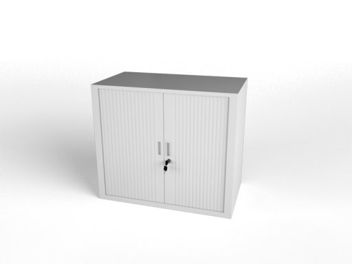 Armoire à rideaux basse CLASSIQUE unie H69,5 L80/120 cm