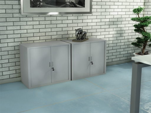 Armoire à rideaux basse CLASSIQUE unie H69,5 L80/120 cm