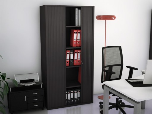 Armoire à rideaux haute FIT unie L80 ou L100 x H198 cm