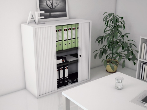 Armoire à rideaux Classique unie 120 x 120 cm