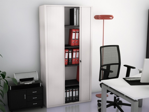 Armoire à rideaux haute FIT unie L80 ou L100 x H198 cm
