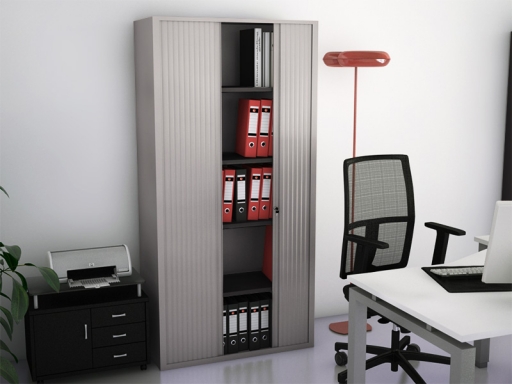 Armoire à rideaux haute FIT unie L80 ou L100 x H198 cm