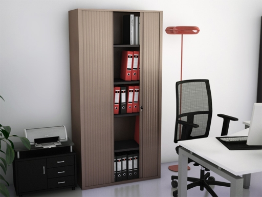 Armoire à rideaux haute FIT unie L80 ou L100 x H198 cm
