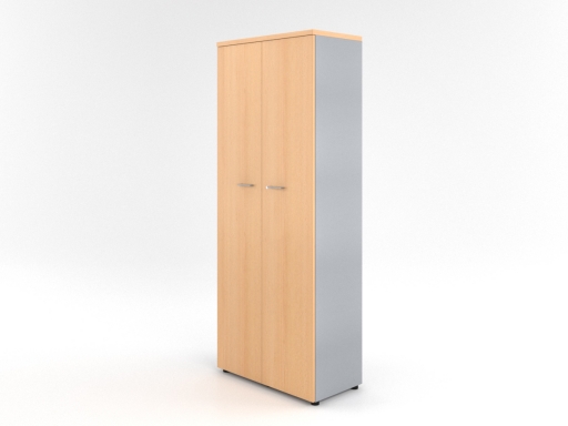 Armoire haute portes battantes avec bibliothèque MAGIC L262xH216