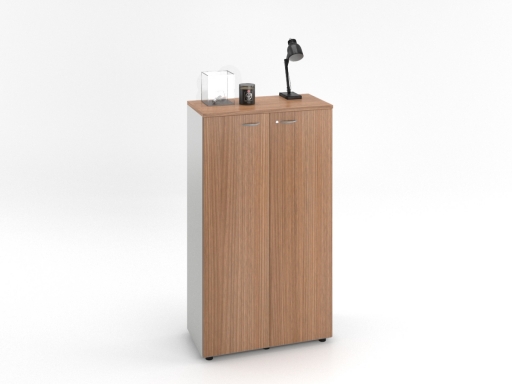 Armoire de bureau portes battantes en bois pas chère