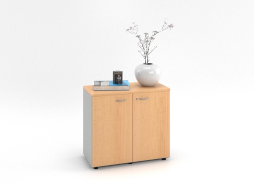 Armoire basse de bureau en bois pas chère