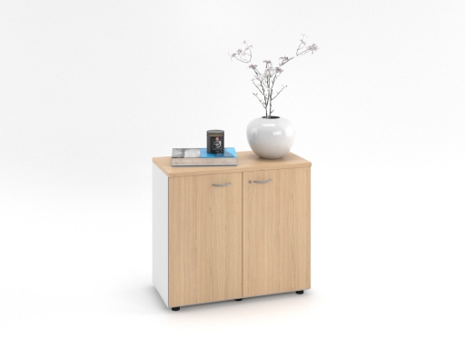 Armoire basse de bureau en bois pas chère