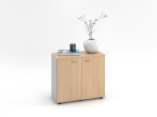 Armoire basse de bureau en bois pas chère