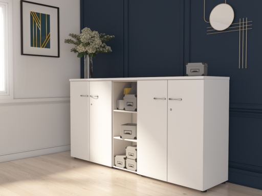 Bloc d'armoires basses portes battantes GARANCE Hauteur 104 cm
